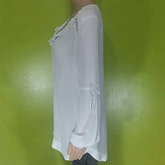 Free People Dream a Little White Tunic Sz XS - Picture 6 of 8